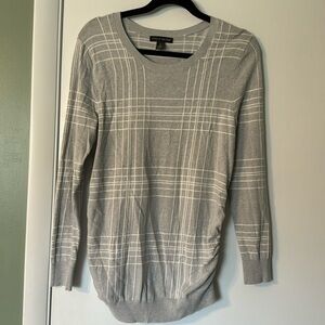 Plaid maternity sweater, large